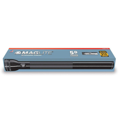 Black Maglite Heavy-Duty 5-Cell D Flashlight. Black Maglite Heavy-Duty 5-Cell D Flashlight.