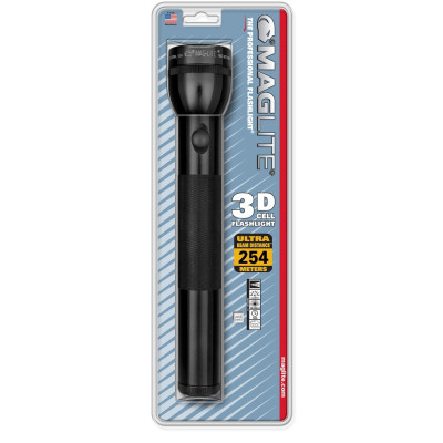 Black Maglite Heavy-Duty 3-Cell D Flashlight