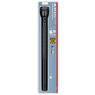 Black Maglite Heavy-Duty 6-Cell D Flashlight