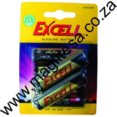 Excell AAA (LR03) Alkaline Batteries - 6