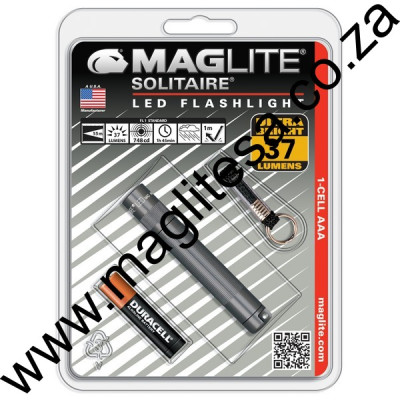 Grey LED Solitaire Maglite Blister
