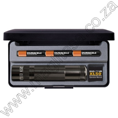 Black Maglite LED XL50 Flashlight - Pres