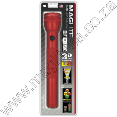 Red Maglite Led 3D Cell Flashlight