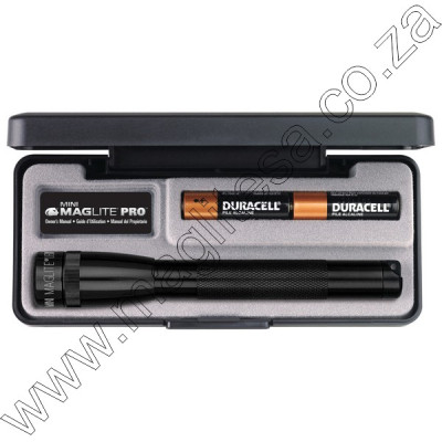 Black Mini Maglite LED 2 AA Pro Pres Black Mini Maglite LED 2 AA Pro Pres