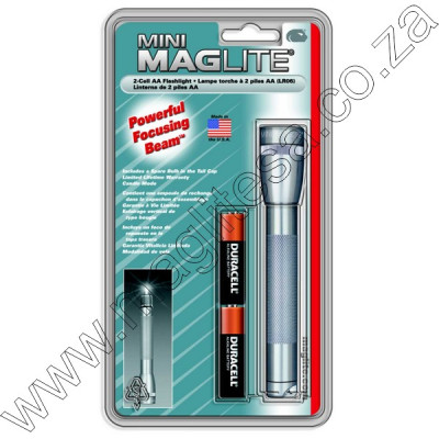 MINI MAG AA HANGPACK PEWTER