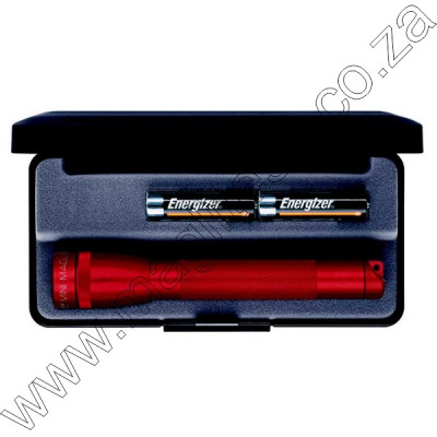 Red Mini Maglite Gift Pack 2 Cell AA F