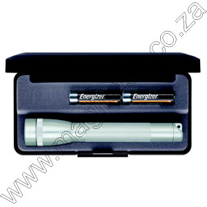 Silver Mini Maglite Gift Pack 2 Cell AA
