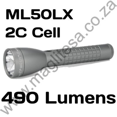 490 Lumen ML50L 2C Cell Maglite Grey 490 Lumen ML50L 2C Cell Maglite Grey