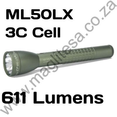 611 LUMEN ML50L 3C CELL MAGLITE FOLIAGE GREEN