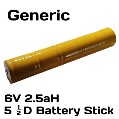 MLSA 6V 2.5Ah Ni-Cad Battery Stick MLSA 6V 2.5Ah Ni-Cad Battery Stick